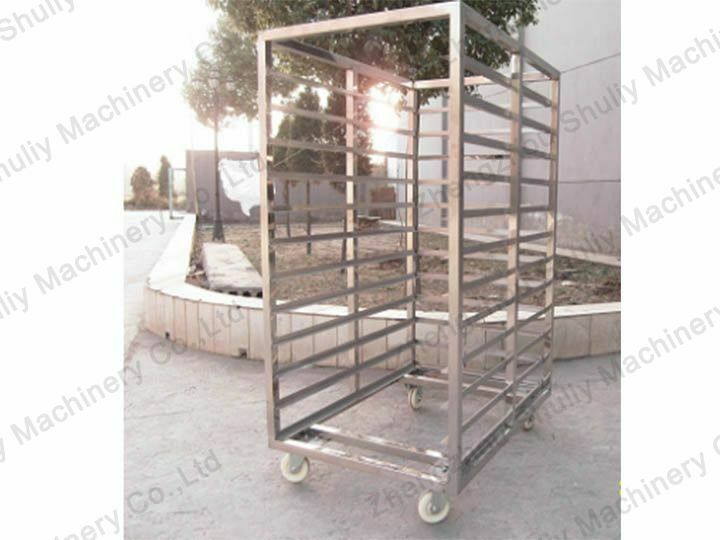 Garlic Dehydration Machine | Industrial Garlic Drying Oven 6 Trolley of garlic flake drying machine--1