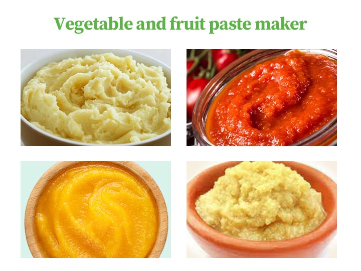 vegetable and fruit paste