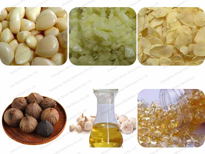 Garlic deep processing products