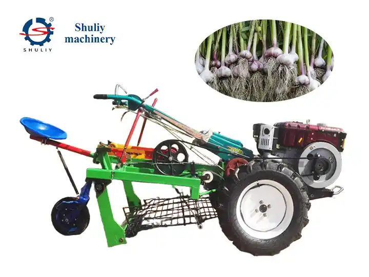 Manual garlic harvesting machine