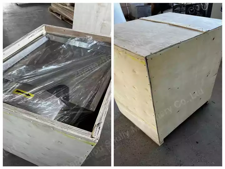 ガーリックスライサーマシン6 Garlic slicer being boxed