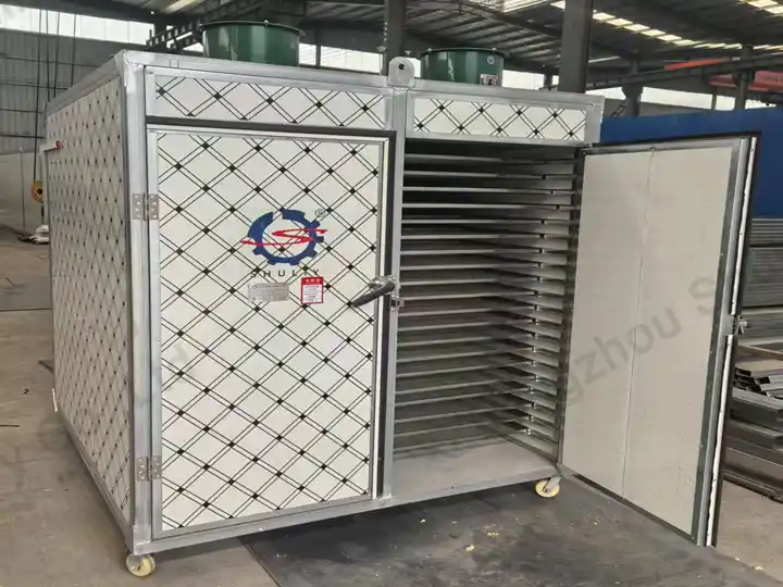 Double-door garlic dehydration machine