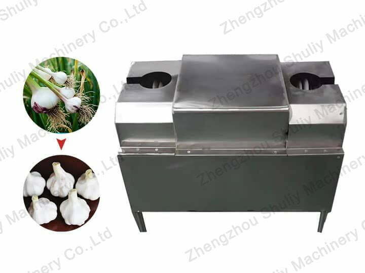 garlic root stem cutting machine