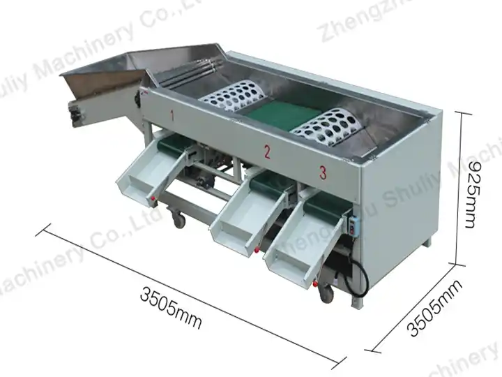 Garlic grading machine 7 SL-3 garlic grading machine dimensions