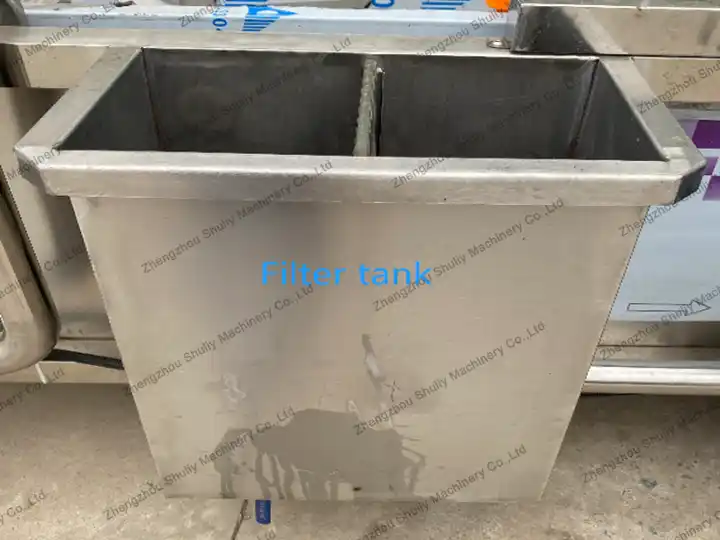 What is the working principle of SL-800 garlic cleaning machine? 8 Filter tank