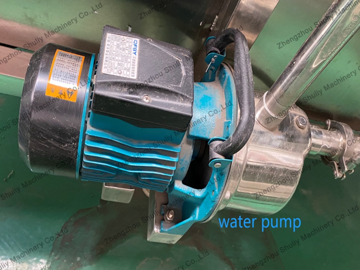 What is the working principle of SL-800 garlic cleaning machine? 4 Water pump