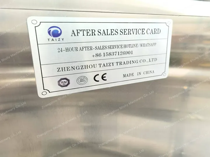 Warranty card